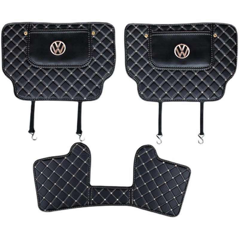 -23款大众新老迈腾B7b8专用后排座椅背防踢垫防护垫改装内饰品