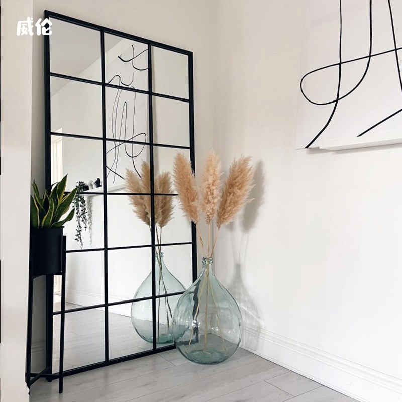 长方形全身穿衣镜壁挂室内防爆简约客厅玄关落地装饰镜试衣大镜子