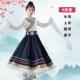 高档儿童族服装 练童习裙表演服课堂身裙女藏水袖 演出半服民族舞蹈