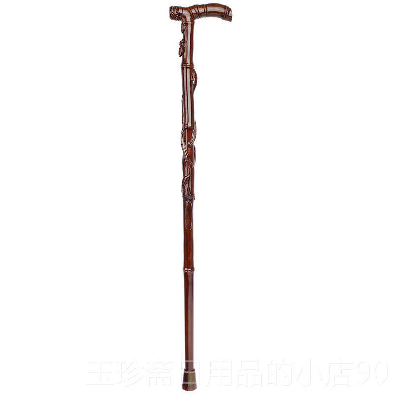 正品高档知年足常乐老柺杖柺 人轻便老人手杖绅士实木棍防滑竹子