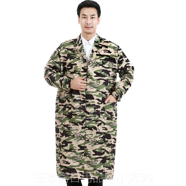 正品12加米长过膝蓝大褂仓库搬运工耐磨衣服劳保款工作服褂连帽大
