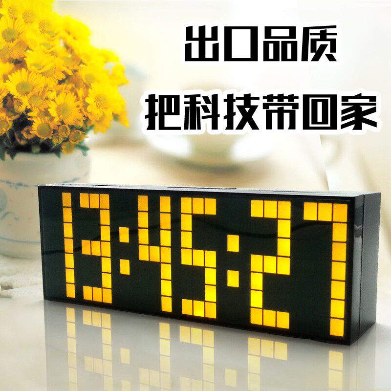 led数字静音夜光电子闹钟创意学生用床头男女多功能计时器提醒器