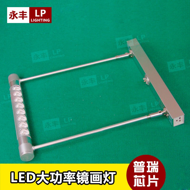 LED展览长臂灯具会展背景Gilbert铝画灯展会标摊射灯旋转铝通灯