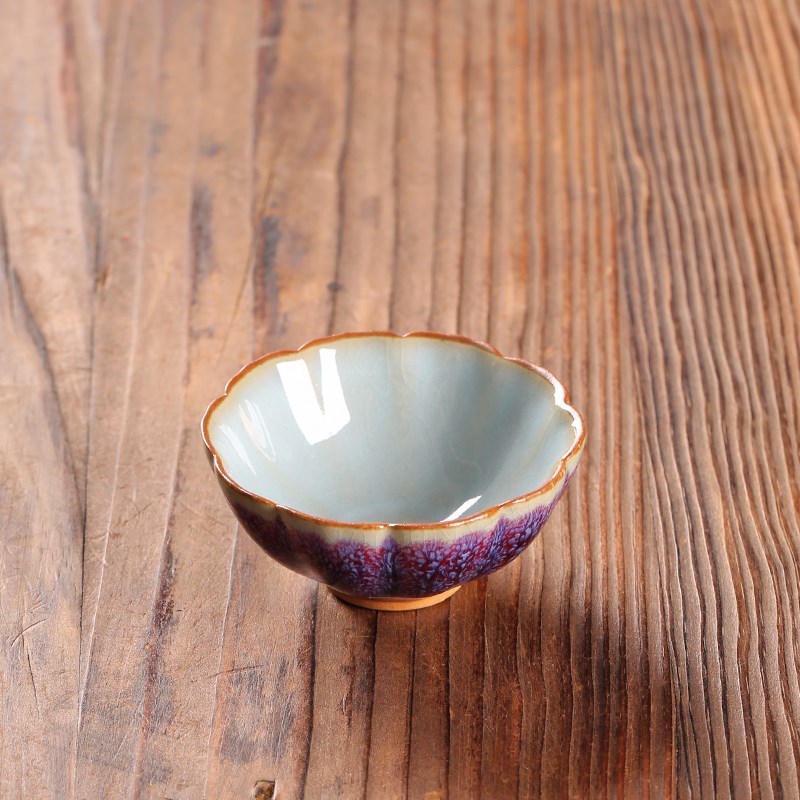 熹言主人杯茶杯窑变单杯女功夫茶陶瓷小品茗杯钧瓷茶盏女士个人杯