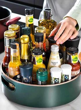 日本JSMC厨房旋转调料置物架台面旋转收纳多功能调味品家用调味盒