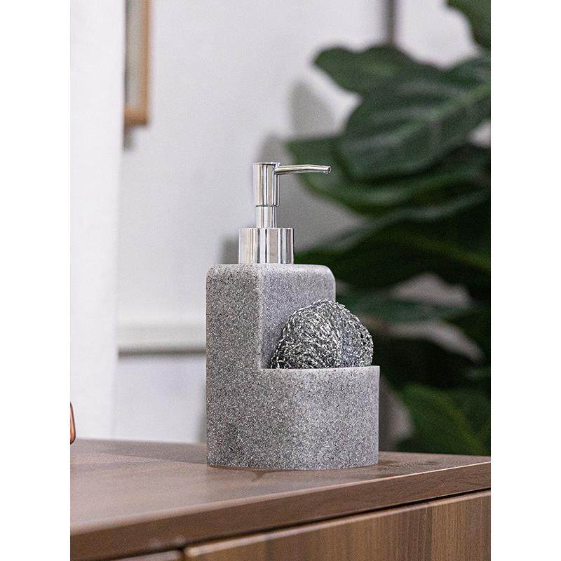 洗手液按瓶灰色树脂分瓶台面厨房洗洁精按水槽皂分配器,家庭/个人清洁工具,乳液器,淘宝优惠券,粉丝福利购,淘宝优惠卷