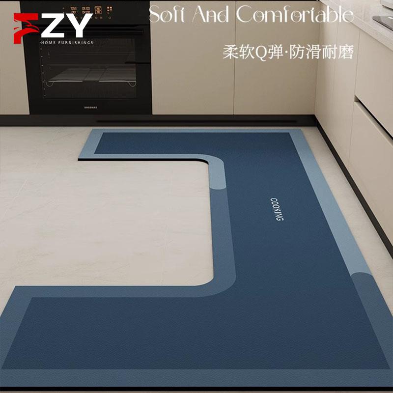 德国FZY硅藻泥厨房地垫家用吸水垫子吸油可擦免洗好打理耐脏地毯