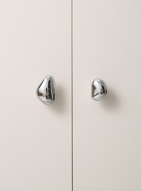 indoors设计款中古风鹅卵石柜门把手衣柜鞋柜抽屉不规则小拉手