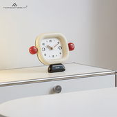 钟表 座钟摆放式 NORI客厅装 饰时钟桌面摆件高级感家用奶油风台式