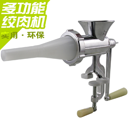 8号家用铝合金手动绞肉机 多功能手摇式灌肠机碎肉机绞馅机碎菜器