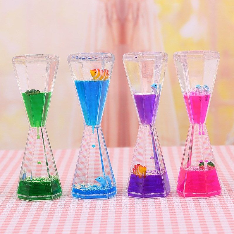 创意高脚杯带动物六角油滴水滴油漏摆件新奇特液体沙漏计时器沙漏,家居饰品,装饰摆件,淘宝优惠券,粉丝福利购,淘宝优惠卷