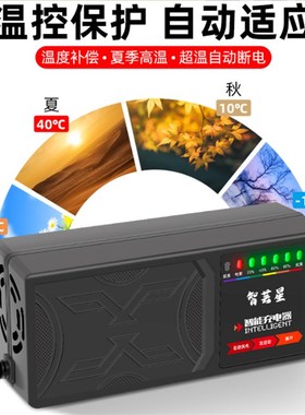 48V40AH电动车充电器 7灯显示电量显 反接保护 温度保护充满关机