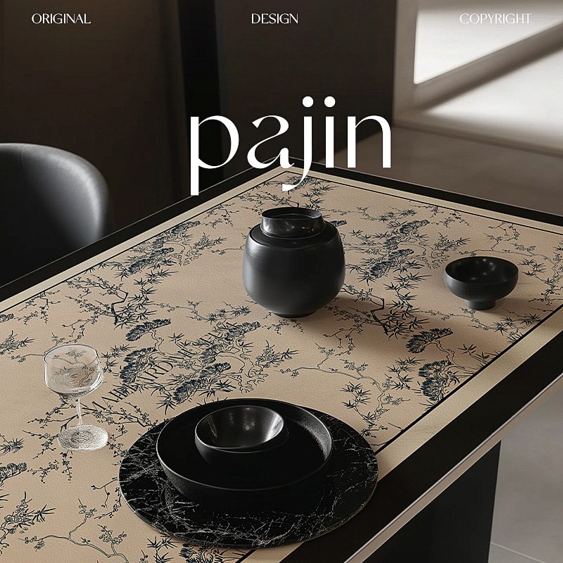 蓬莱仙境桌布免洗防油防水防烫餐桌垫茶几桌面保护垫子书桌电视柜