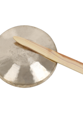 乐府诗铜锣22CM中音手锣  手锣包/专业响铜小锣 戏曲剧团锣