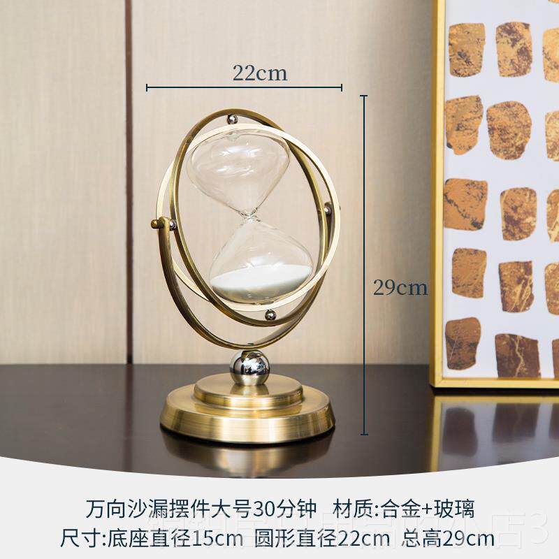 高档欧创意漏摆件计时器房30分沙钟客厅酒柜书办公室桌面家居装饰