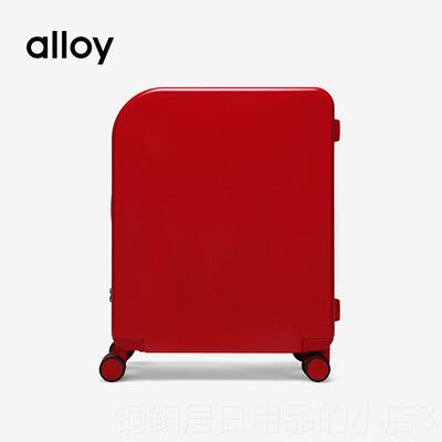 高档ally阿乐乙红色c行李箱时箱尚潮流结婚出嫁旅o行箱p拉杆登机