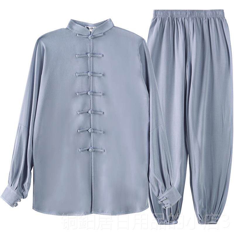 高档拳棉麻太极服装短袖太极服女太极服