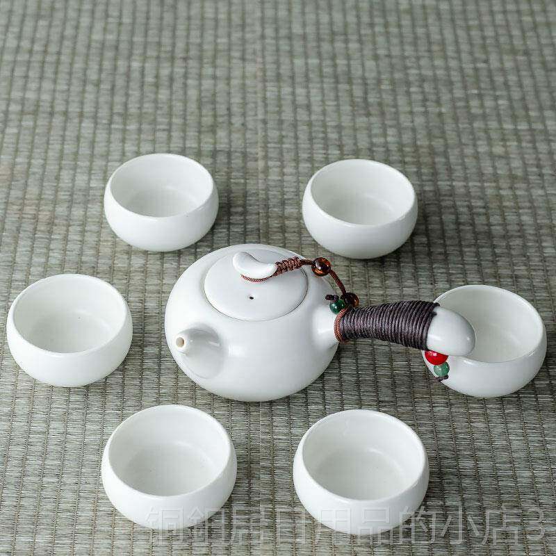高档7头泡陶瓷具装功夫茶具整套茶具冰裂茶茶杯茶壶茶盘茶套装套