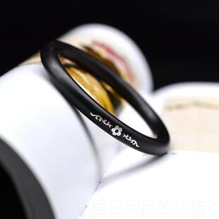 高档黑檀手木镯古风细镯子木镶嵌9古25银花开 圈花纹典气质包邮配