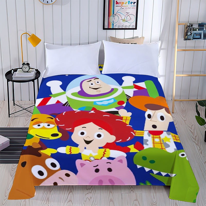 玩具总动员单件床单床笠磨毛儿童床上男孩宿舍卡通四季通用单人床