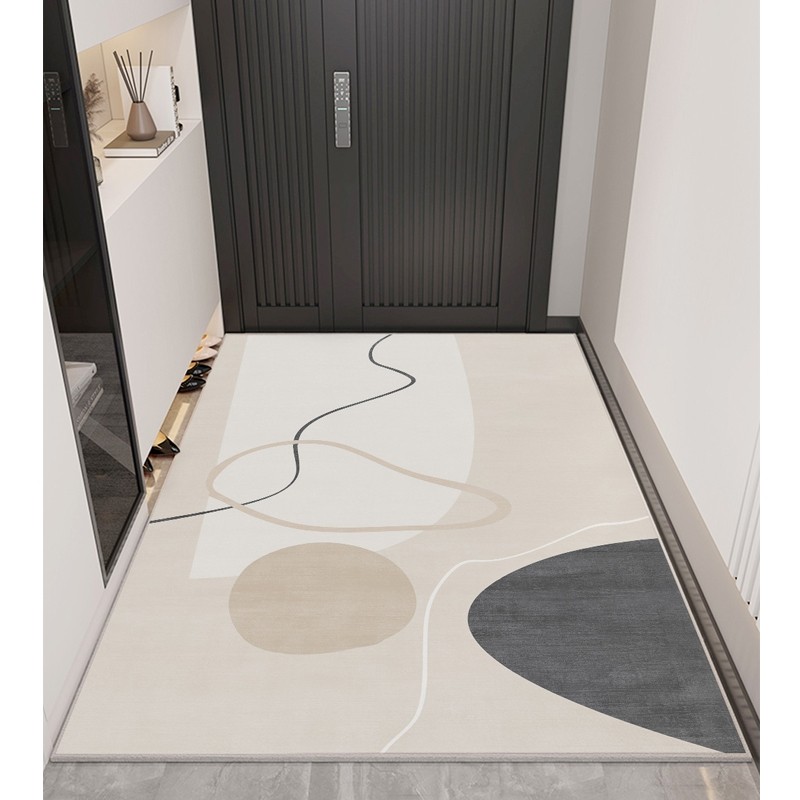 高端入户门地垫门口玄关进门地垫2024新款现代防滑地毯耐脏可裁剪