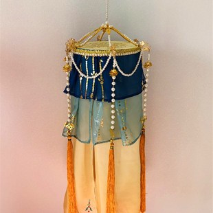 绛纱灯传统复原明制宫灯仿古画古风手提灯笼汉服配饰拍摄道具纱灯