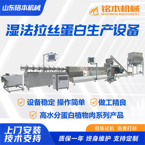 湿法拉丝蛋白生产设备厂家植物蛋白加工机械大豆蛋白挤压加工设备