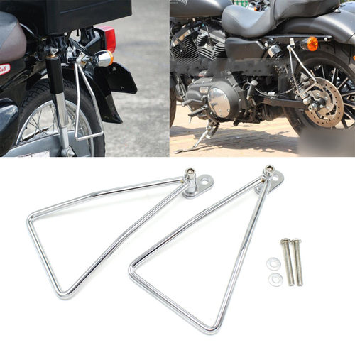 钱江闪150复古机车改装通用防蹭防磨损轮胎边包支架防护支撑架