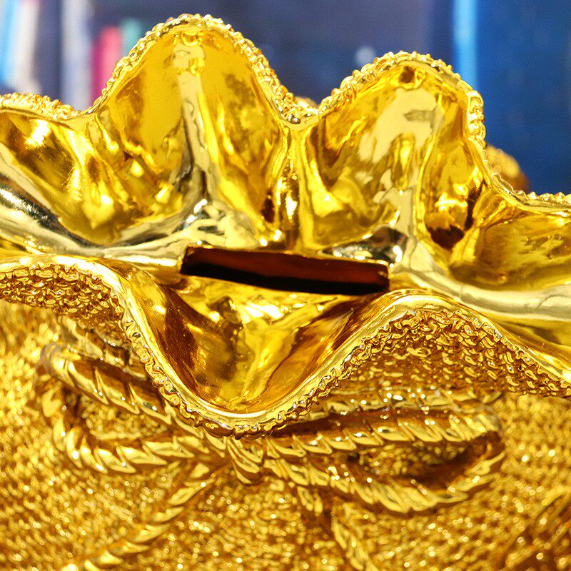 大号金钱袋存钱罐摆件客厅酒柜实用招财装饰品聚宝盆创意开业礼品