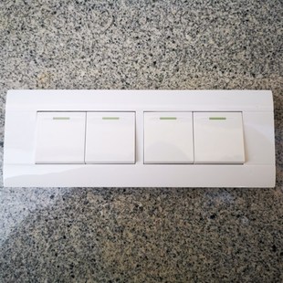 118型面板4联四位四开自动复位回弹常开常闭开关按钮智能门禁开关