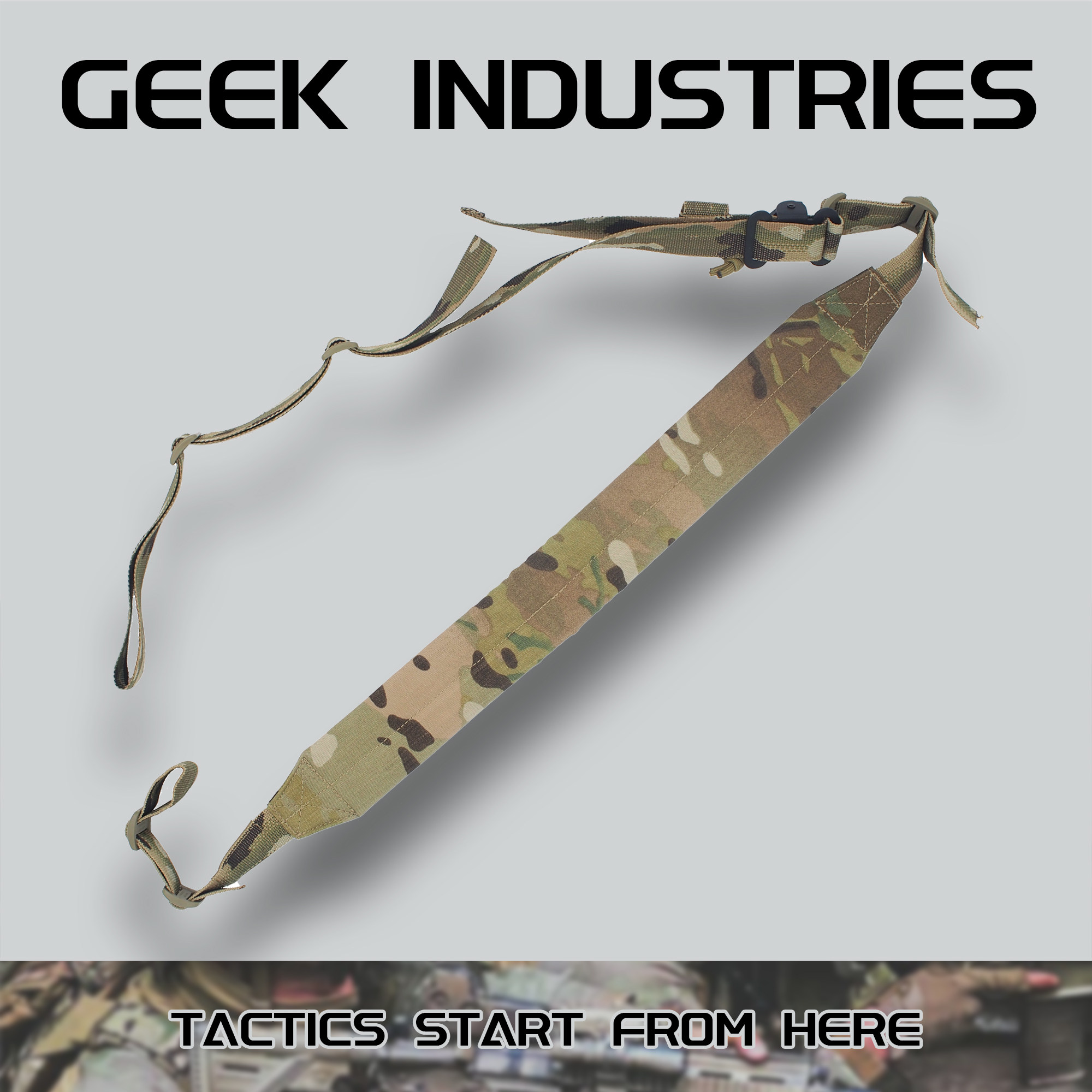 GI-3028CB 进口CB不反光狼棕面料 加厚尼龙织带 VTAC MK2 背带