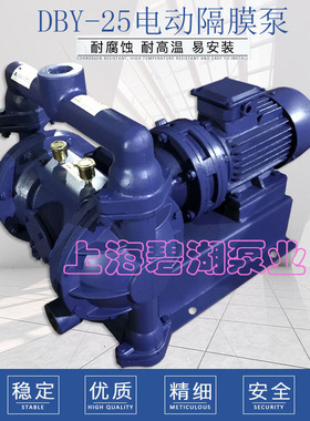 DBY-25/40电动隔膜泵不锈钢铸铁铝合金衬氟380V隔膜泵污水工业泵