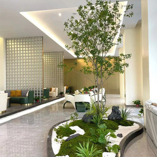 马醉木绿植造景仿真假绿植装饰室内大型景观仿真树楼梯口橱窗装饰