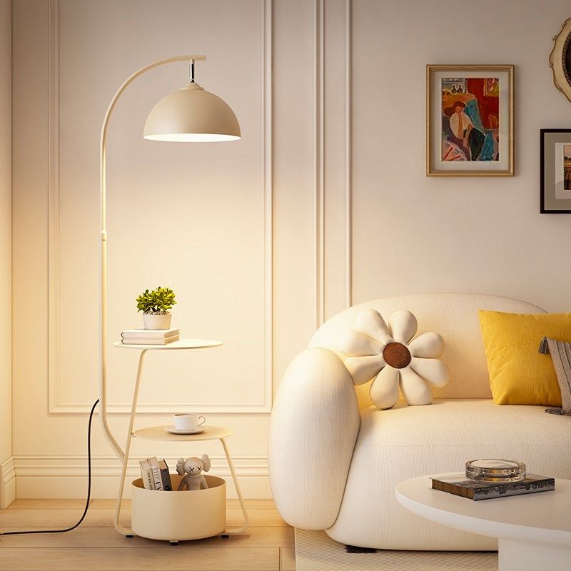 法式奶油风沙发旁边几侧边柜床头移动茶几桌客厅角几充电创意置物,家装灯饰光源,置物功能落地灯,淘宝优惠券,粉丝福利购,淘宝优惠卷