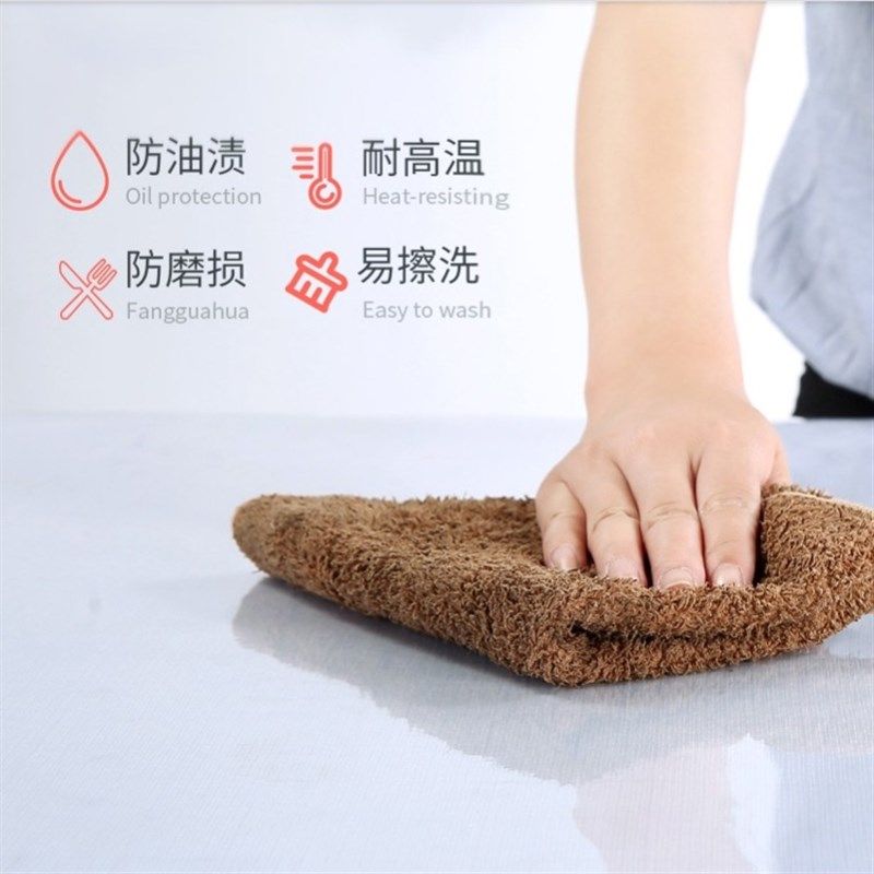 桌布透明防水圆形塑料。印花圆桌胶垫桌面保护膜pvc薄款磨砂实木