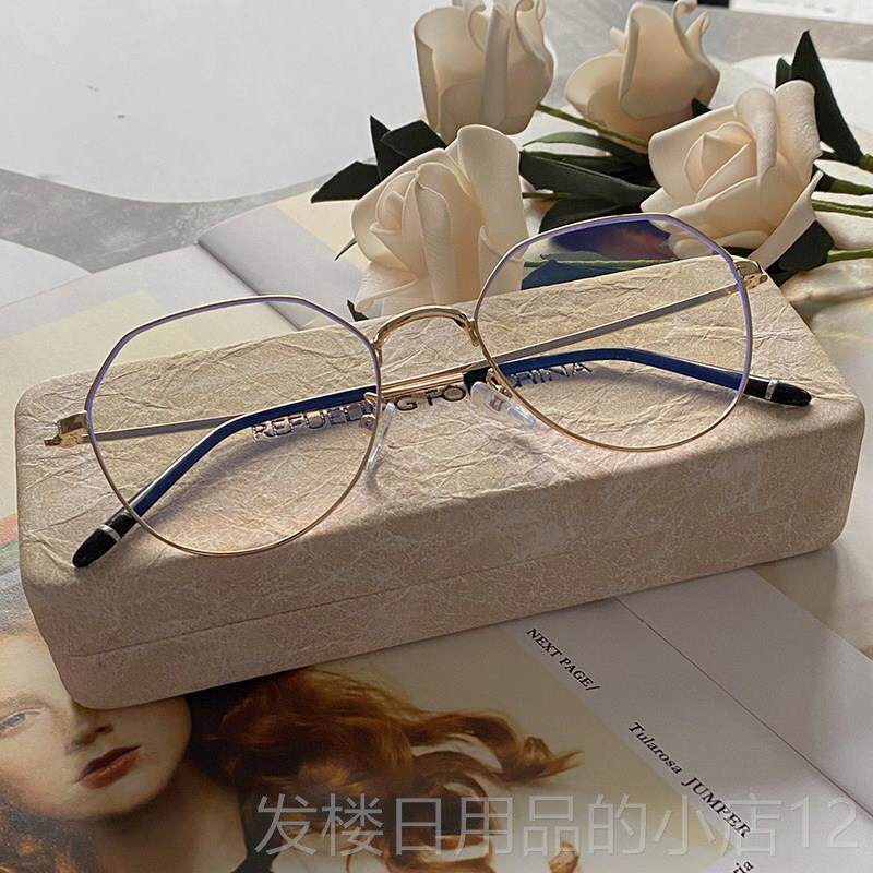 正品可蓝光辐射款眼镜近视女款韩版电脑眼睛框防男平光防护目镜配