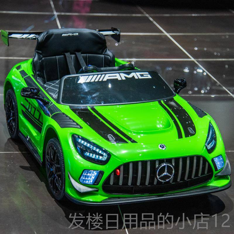 正品宾士儿童电动汽车四轮童玩具车可人婴儿跑车宝宝遥控车坐男赛