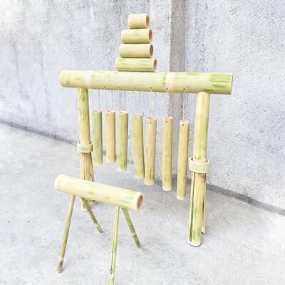 正品手工定制竹儿编钟竹幼玩器教具奥夫打击乐馨民俗手敲乐器作业