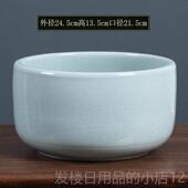 陶瓷盆特号睡莲 正品 哥窑水培碗莲花盆 缸铜钱大草绿萝花荷金鱼缸