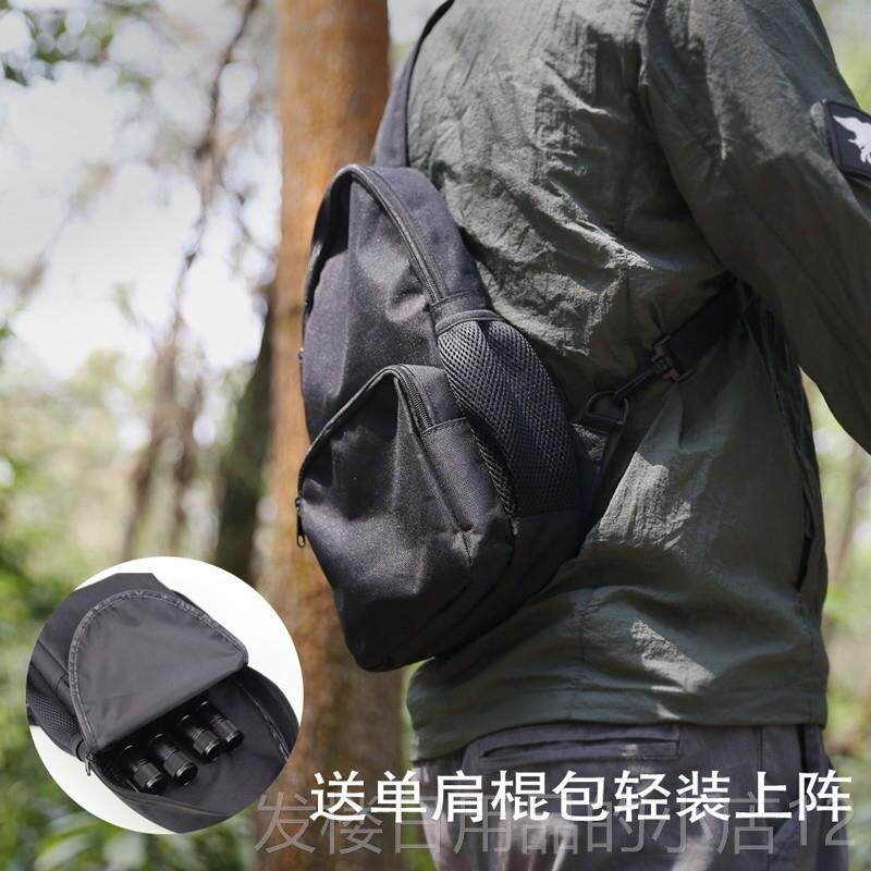 正品多功能T型登山杖 户外防身武器营徒野步拐求棍车用载生刀具装