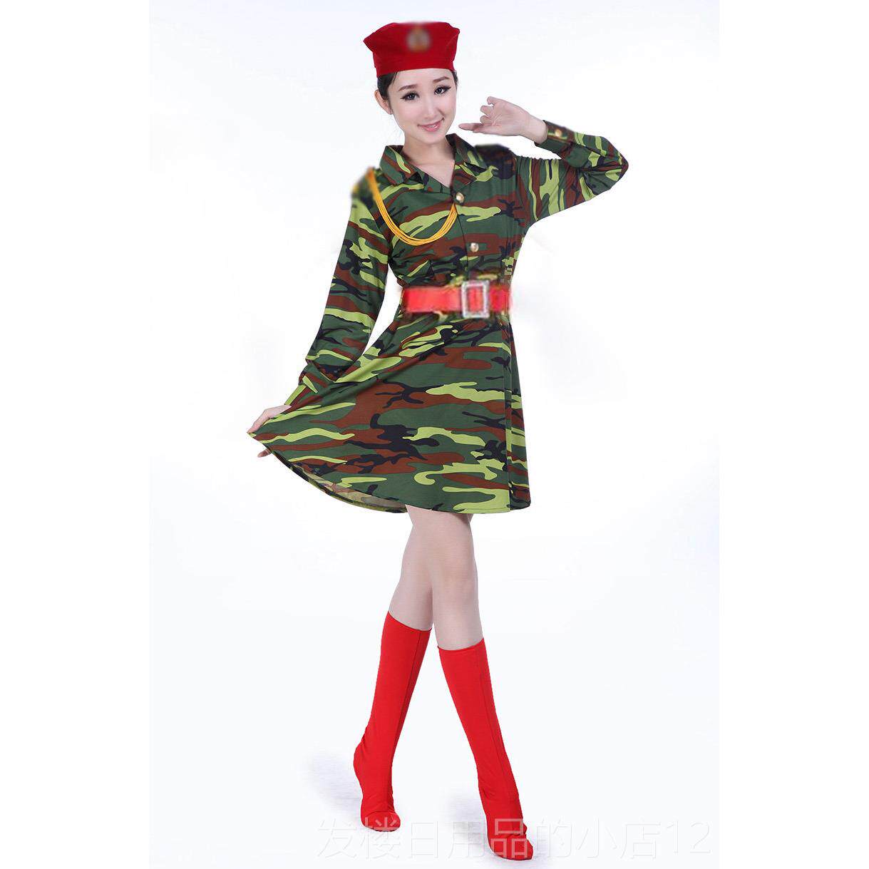 正品新款迷服彩舞蹈服装军鼓服出民族服装/舞台装
