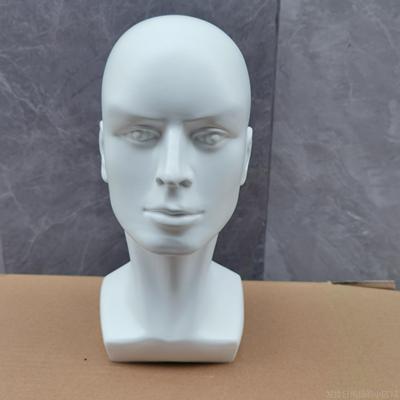 正品抽象艺术男模头假特发假帽子人头模型耳机VR眼睛示道展具模型