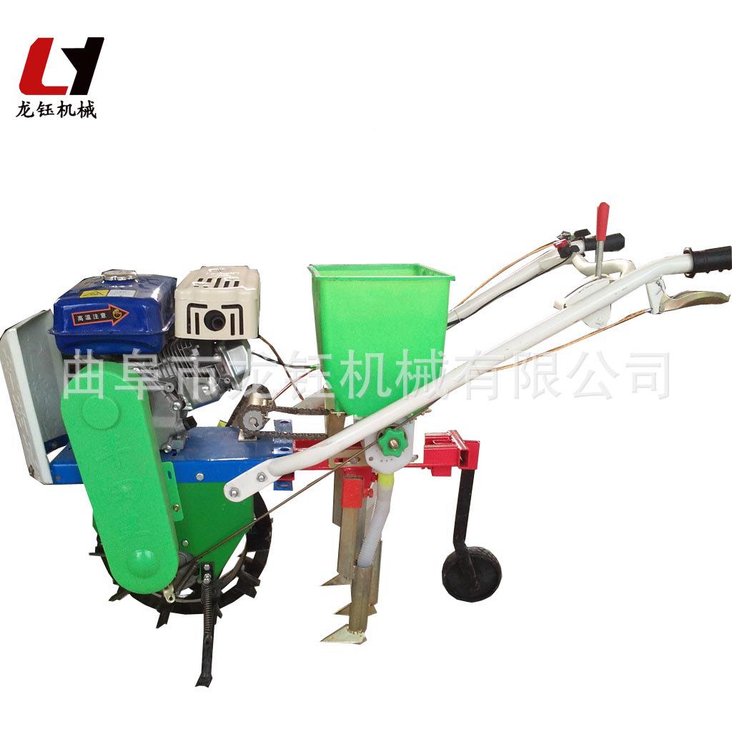 冲汽油履带式三销行直玉米播种LY-750机四程汽油播种施肥一体机