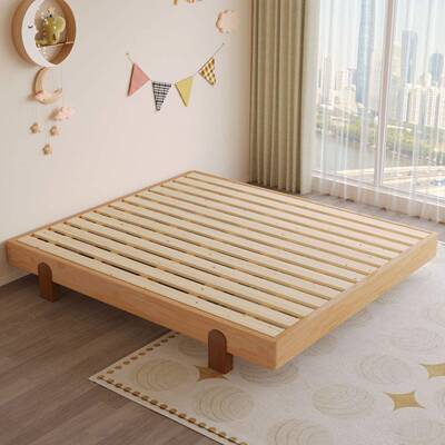 儿榻榻实木现代简约米床小户童型民宿无VHE床头榻米榻床架