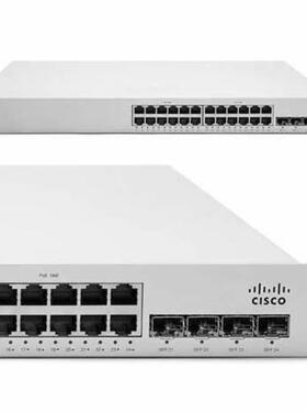 Meraki2云平台理24口兆千4光口万兆/3层Po管E+交换机MS21EMZ0-24P