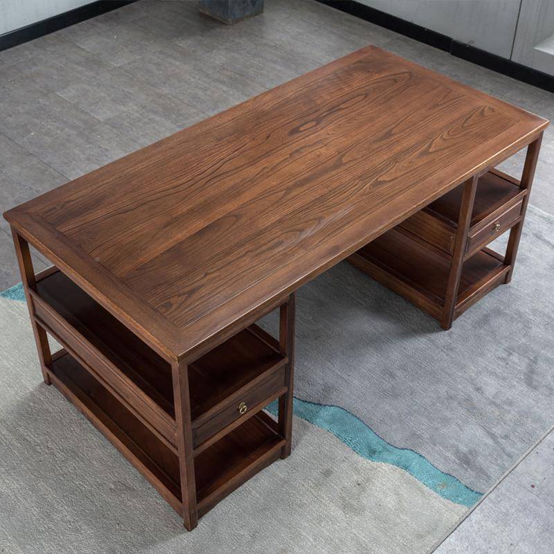 桌中式书书法桌实木画案画南榆木书桌仿110古国学桌写字台办原木