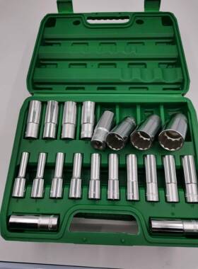 梅花套筒加长8c294m大飞接2口头角汽机修套烙凡钢8—3整套12盒装