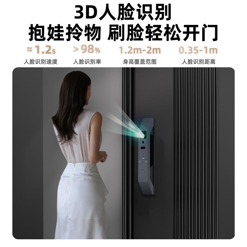麒门盾人密自码锁王者5号指纹脸别识电子锁智能动家用防盗智能锁