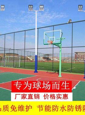 s%4米篮球场照明户外灯亚明LDE投光灯泛光灯5米6网双TYE头中杆球