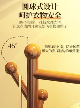 衣帽架实木客厅落地家架用挂置物架室内功能衣KXZ服多架卧室床头